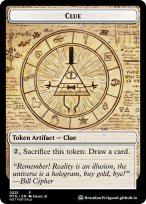 MTG Clue Token based on Gravity Falls