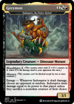 Indoraptor, the Perfect Hybrid as (Greymon from Digimon)