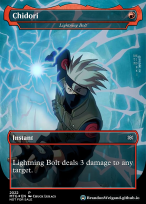 Card Alter of Lightning Bolt (Chidori from Naruto)